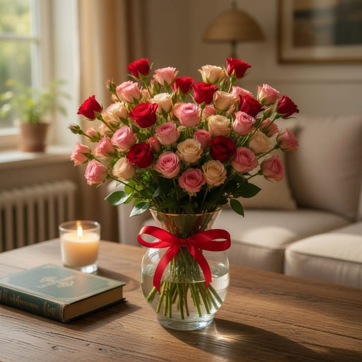 Tender sapphire – flower delivery in Amalfi