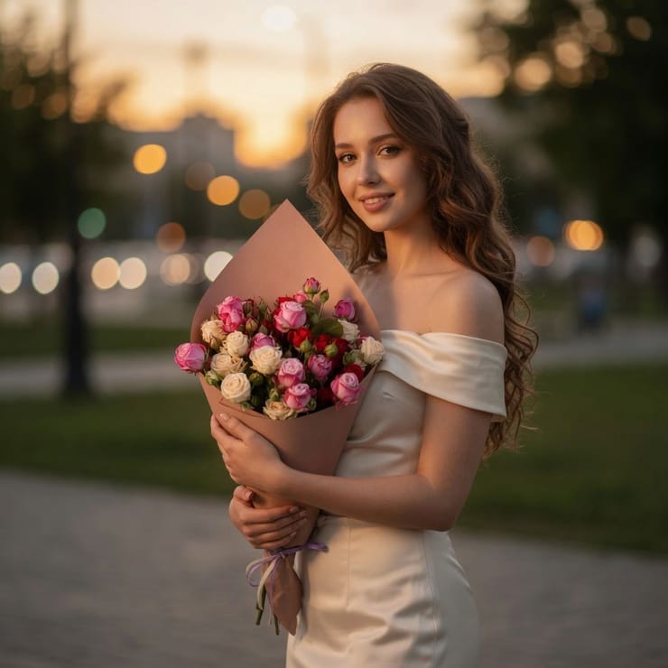 Букет цветов Сапфировая нежность – доставка цветов в Даугавпилс