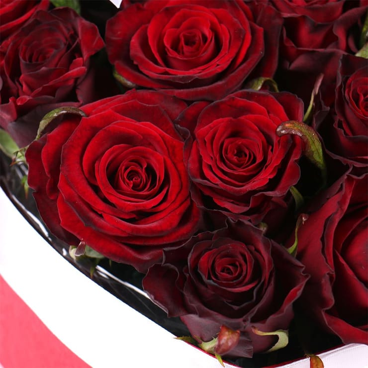 Heart of roses in a box – flower delivery in Mezhovaja
