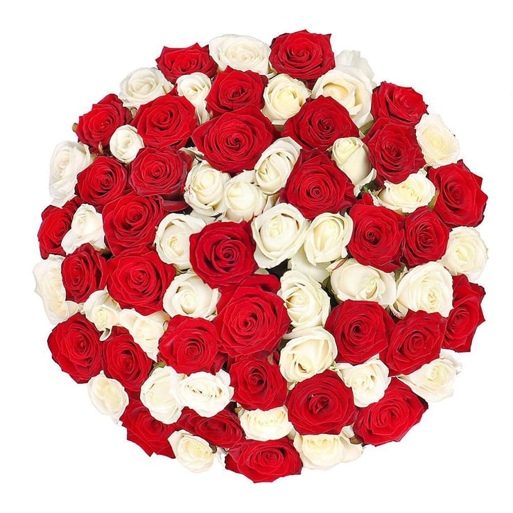 Розы в шляпной коробке – доставка цветов в Черневцы