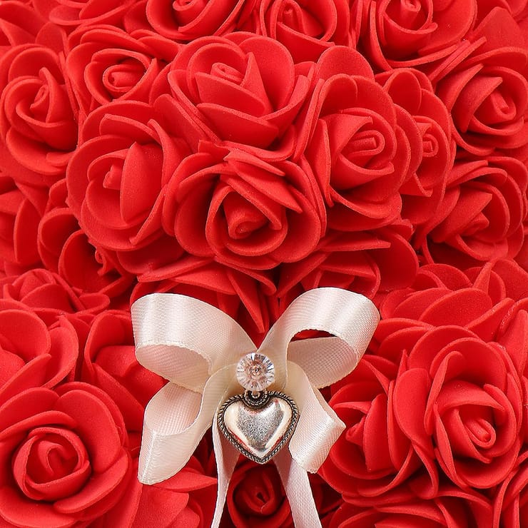 Ведмедик з фоаміранових троянд – доставка цветов в Кіль