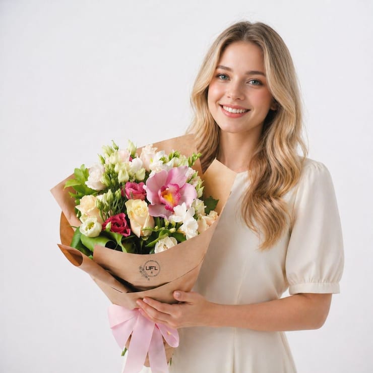 Букет цветов Нежный подарок – доставка цветов в Салоники