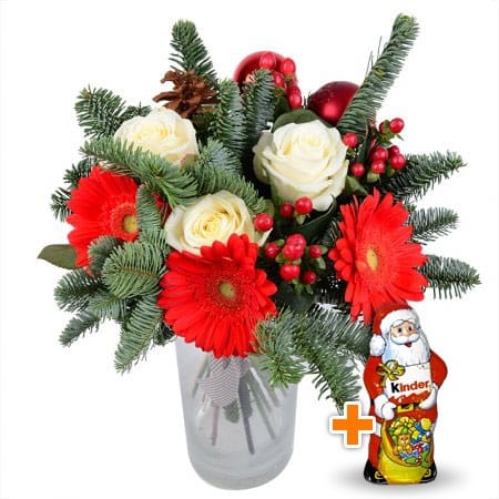 Christmas tree bouquet+Chocolate Santa Claus, Odessa