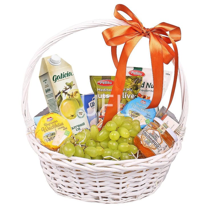 Кошик гурмана – доставка квітів у Ювілейне (Запорізька обл., Україна)