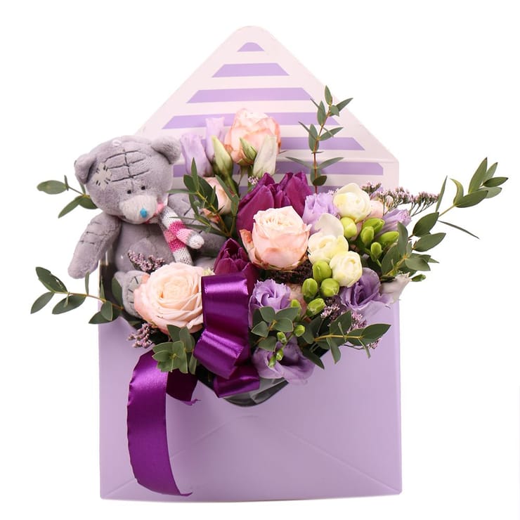 Букет цветов Нежное послание – доставка цветов в Черневцы