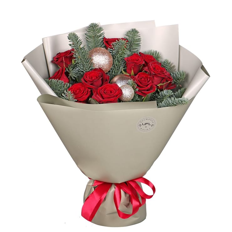 Новорічний букет Диво – доставка квітів у Гавана