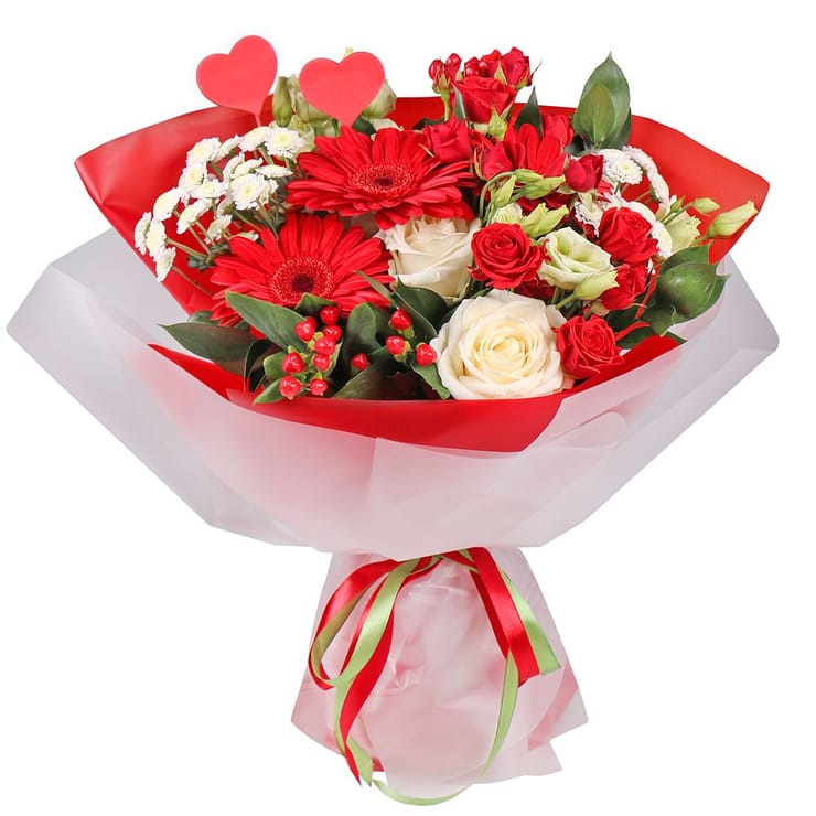 Букет квітів Перша зустріч – доставка квітів у Миронівка