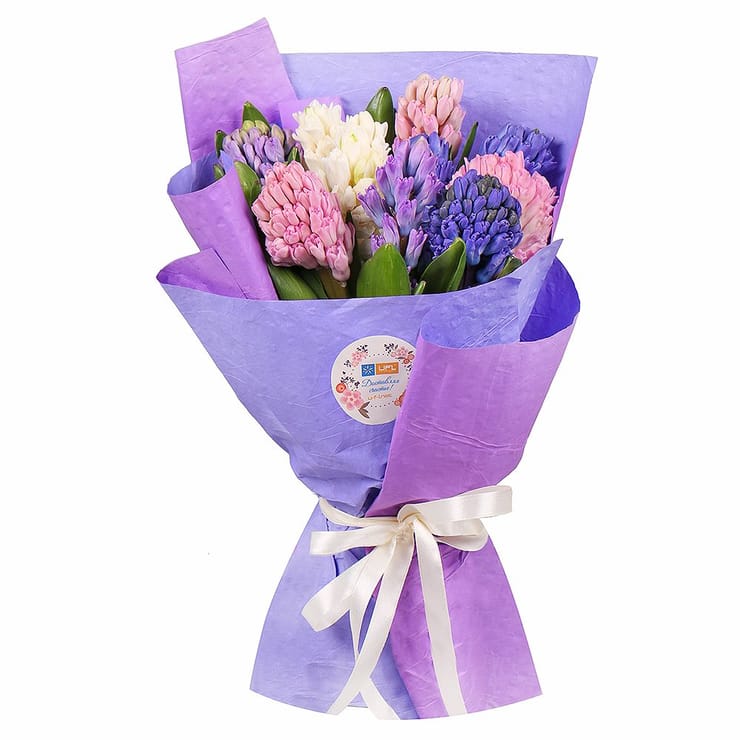 Різнокольорові гіацинти – доставка квітів у Дублін