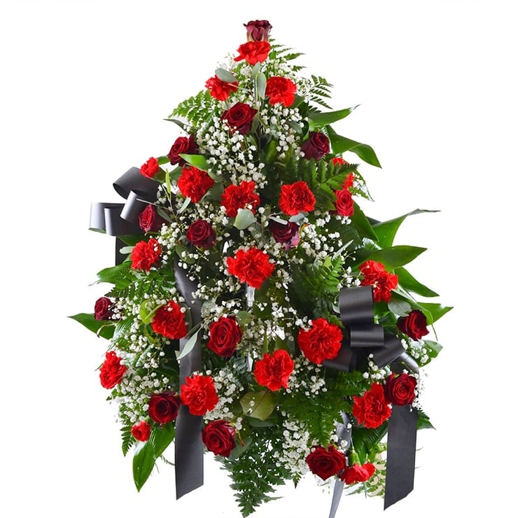 Ритуальная композиция из живых цветов № 2 – доставка цветов в Красные Окны  