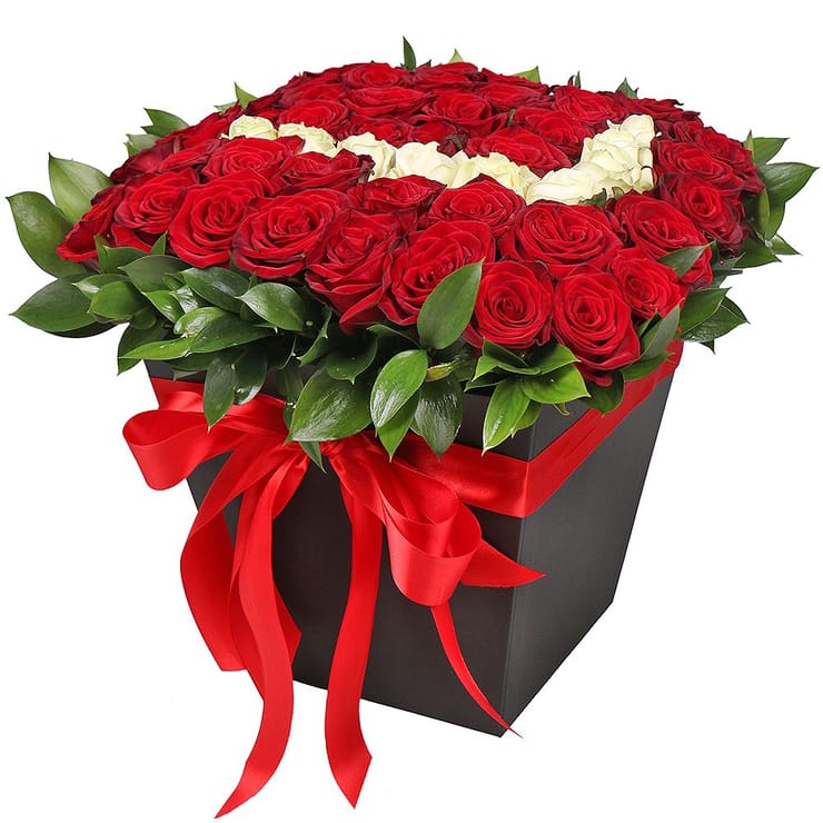 <p>Flower box 'With love' - a luxurious composition of 51 different types of roses. It can be a pleasant surprise for a loved one on a holiday or a significant date.</p>
 – flower delivery in Volnyansk