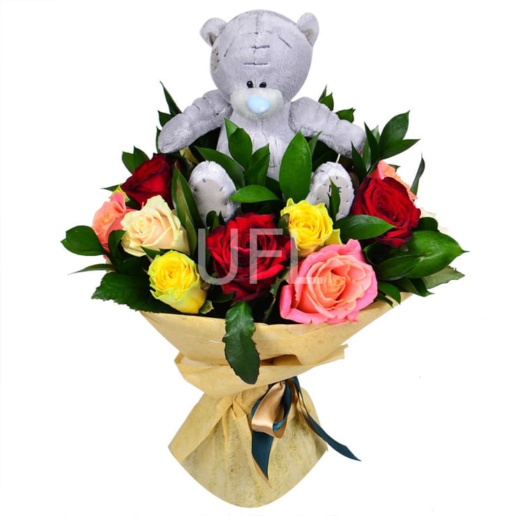 With teddy bear, Terebovlia