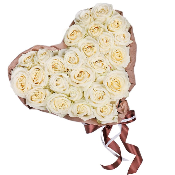 Heart of white roses, Odessa