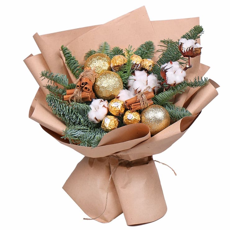 Sweet Christmas mastepiece – flower delivery in Zolotoe