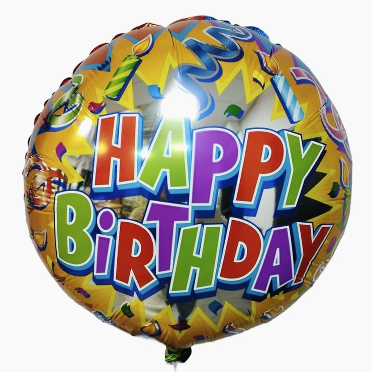 Повітряна кулька з Днем Народження – доставка квітів у Знаменка