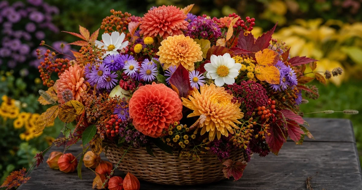 Autumn Flowers: Names and Photos for Gardens and Bouquets