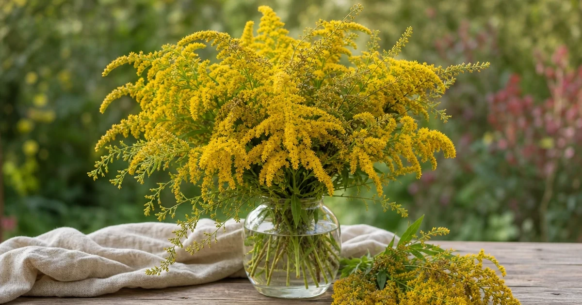 Solidago (Goldenrod): Sunny Plumes for Bouquets