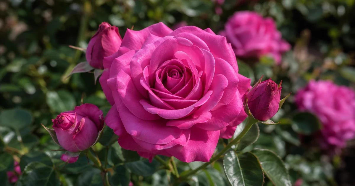 Aqua Rose: Hot Pink with a Lilac Hue