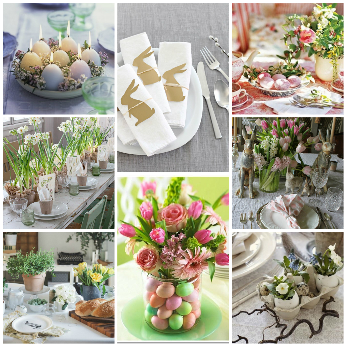 Easter table setting: Gallery of ideas