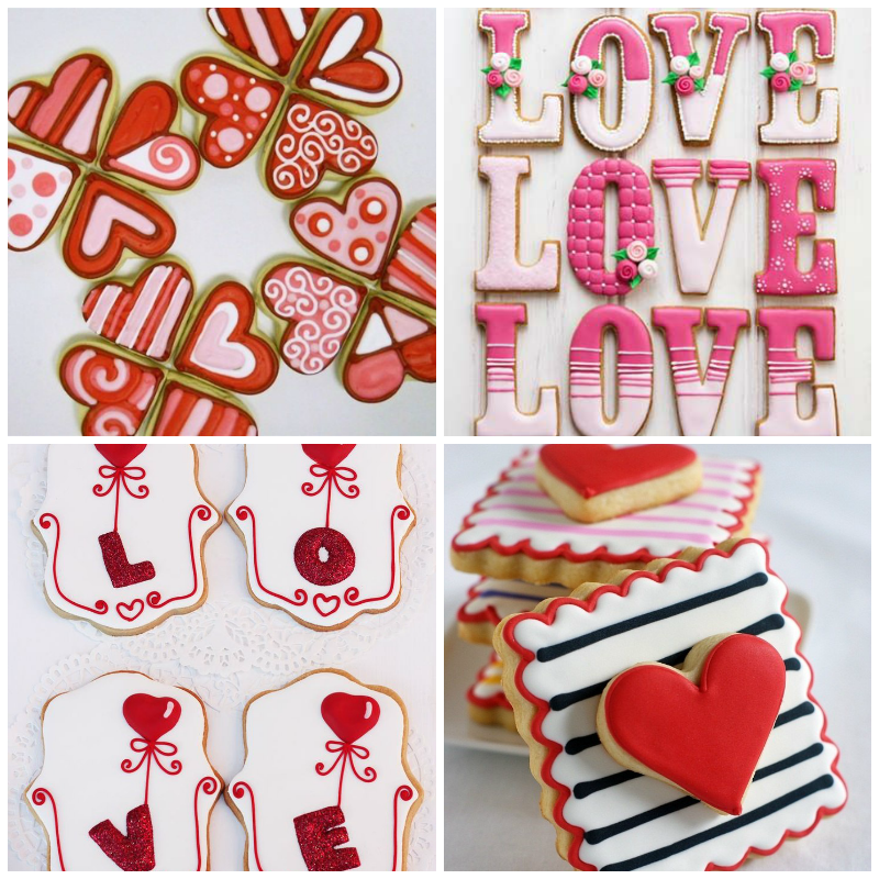 Печенье в виде сердечек