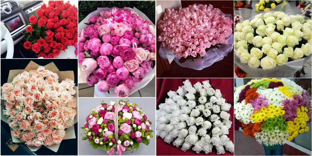 Большой букет цветов Самый большой красивый букет цветов