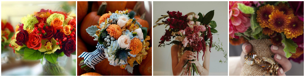 Букет для осенней свадьбы – яркие идеи