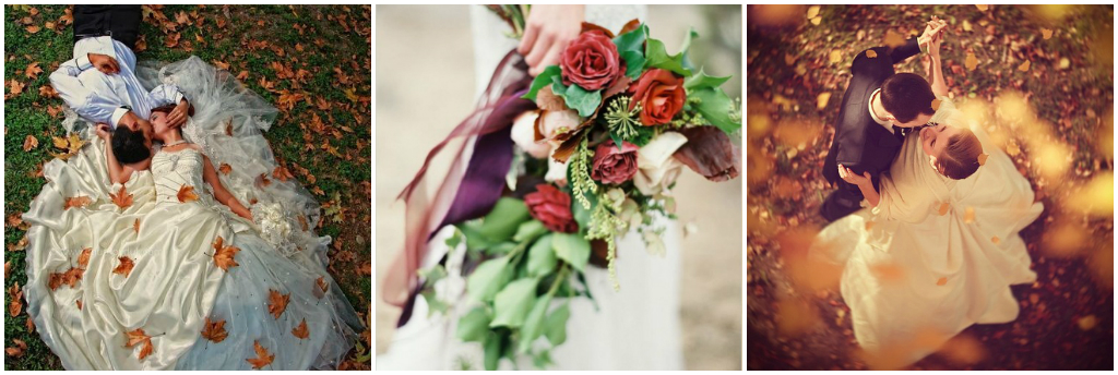 Букет для осенней свадьбы – яркие идеи
