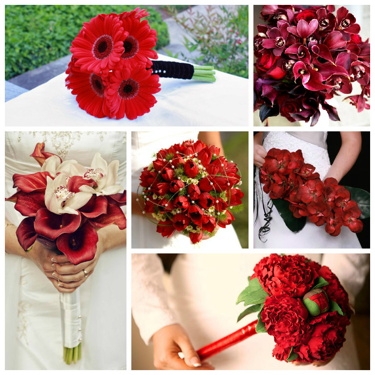 Букет невесты красный Букет невесты красный