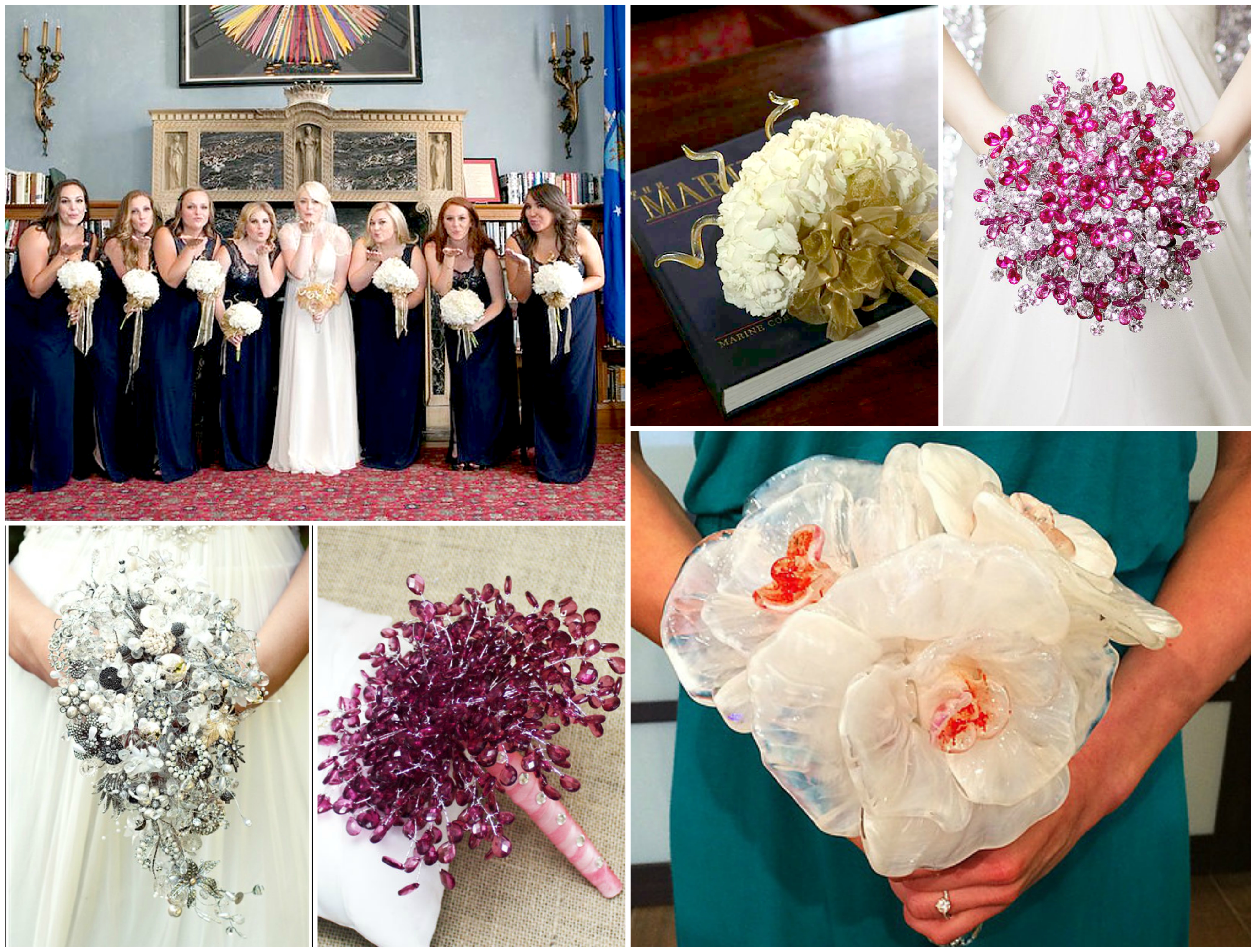 Bridal glass bouquets Bridal glass bouquets