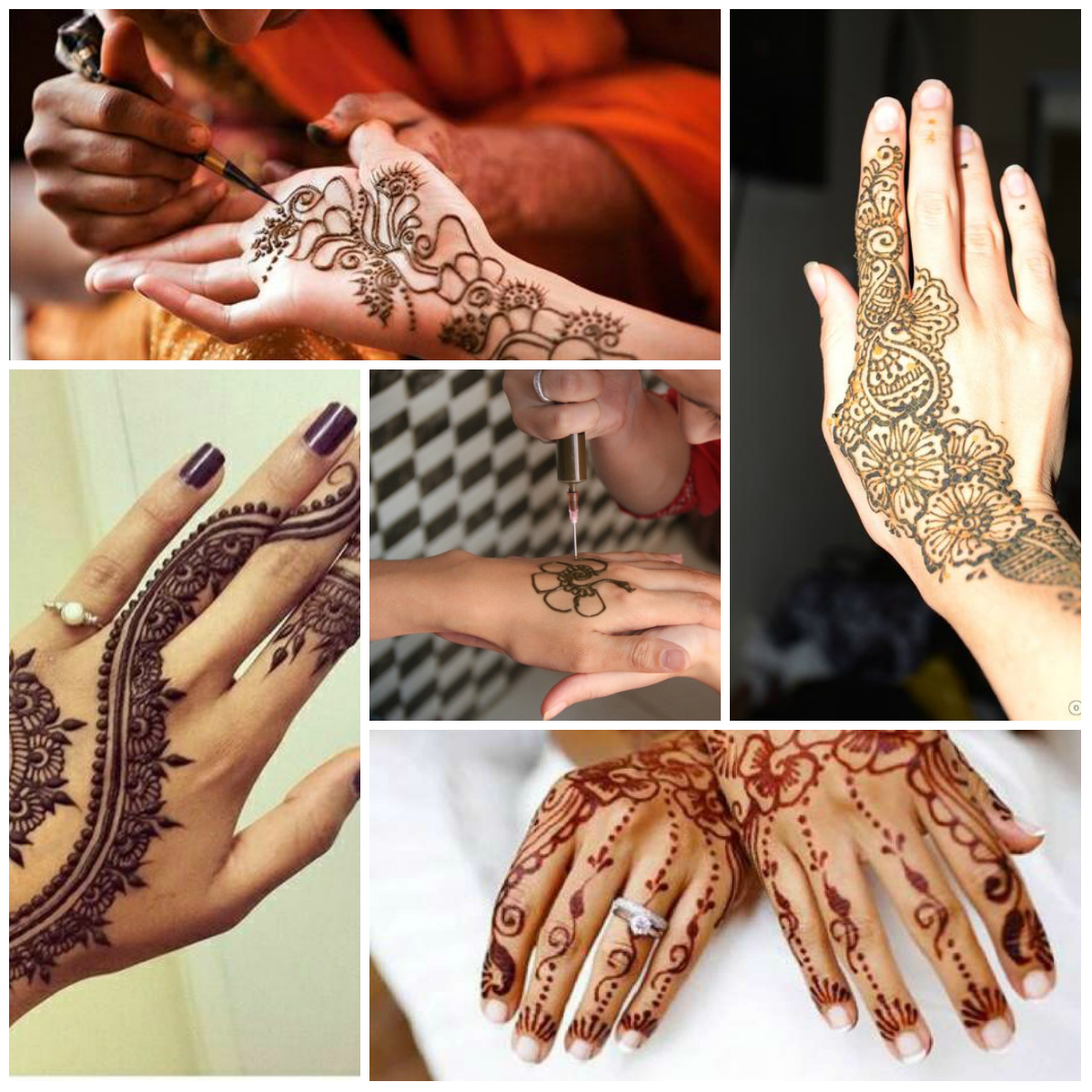 Mehendi art: style and application technique