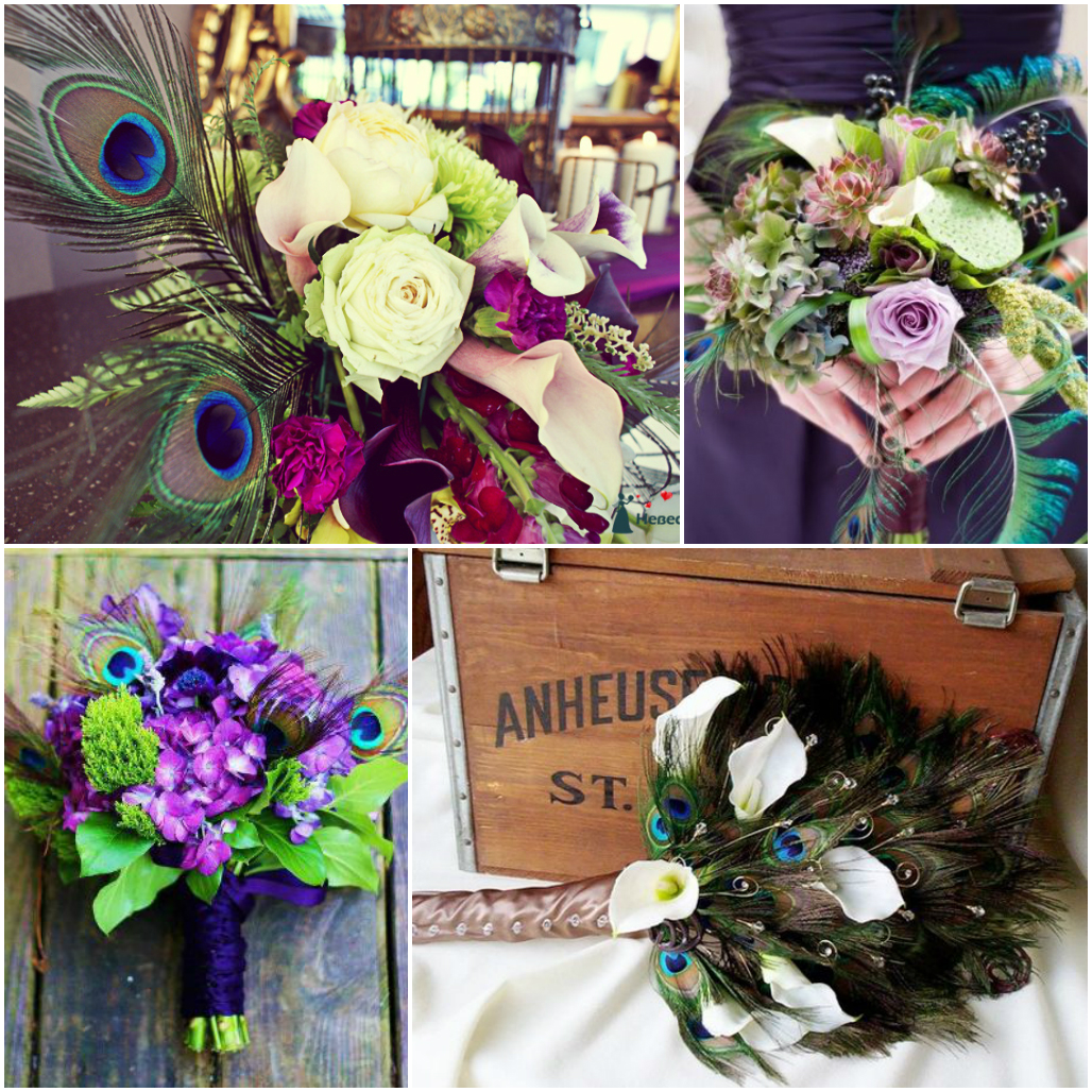 Растрепанные букеты - новый свадебный тренд