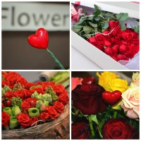 Розы на 14 февраля: оригинальное оформление