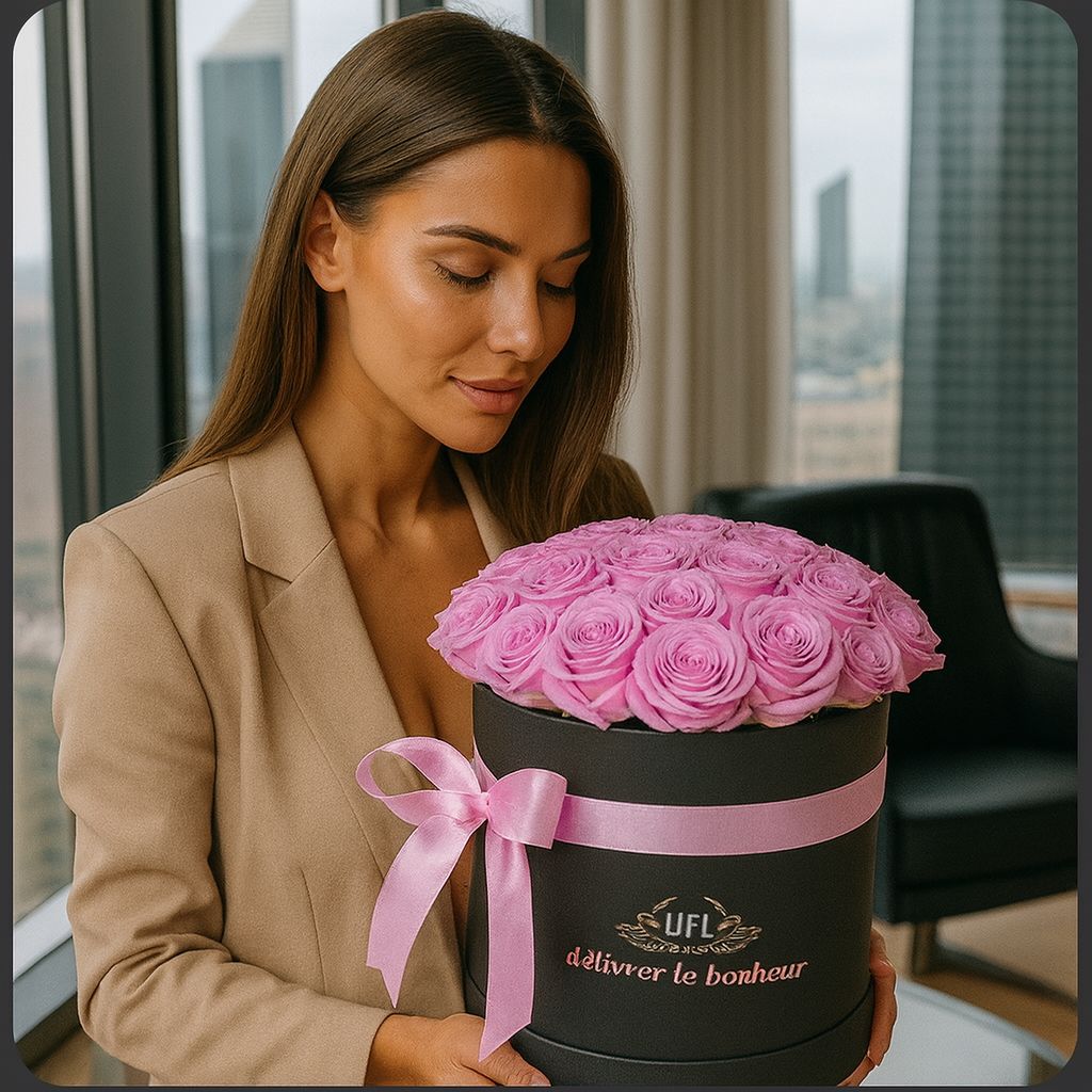 Pink roses in a box, Samarkand